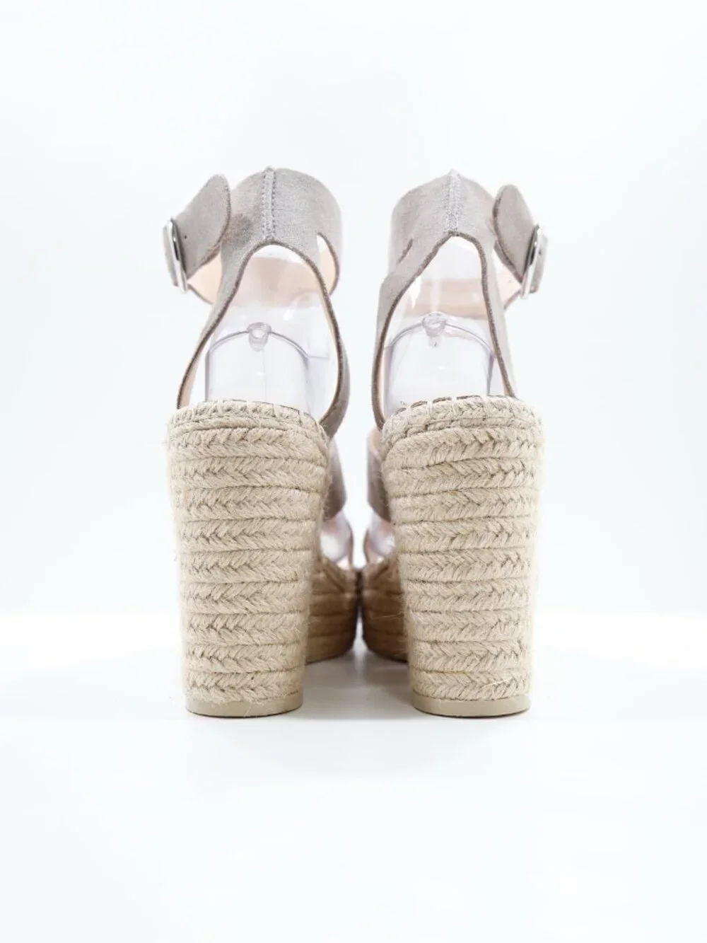 Dolce Vita Shae Gray Leather Chunky 4.5